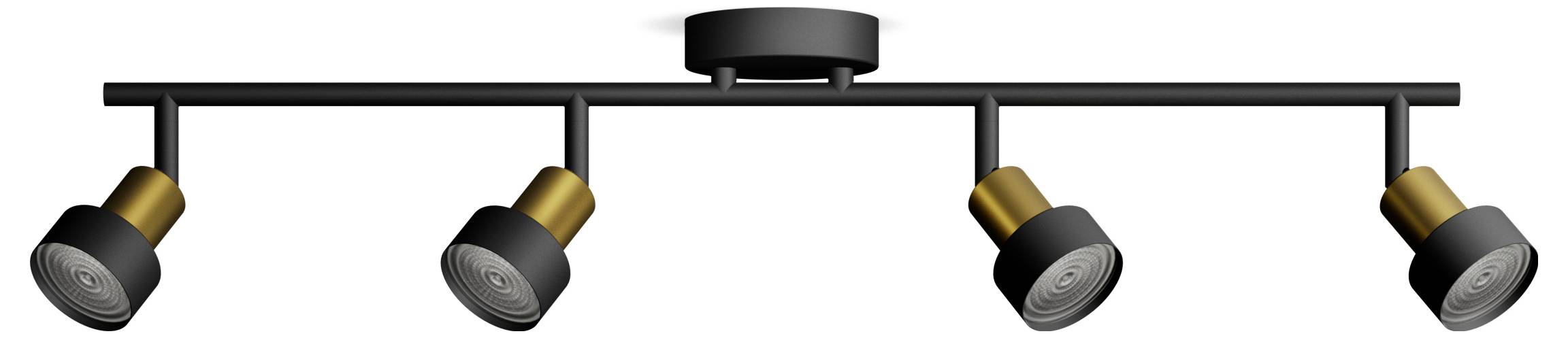 Philips Conduit 8720169299931 Spot de plafond GU10 noir, or