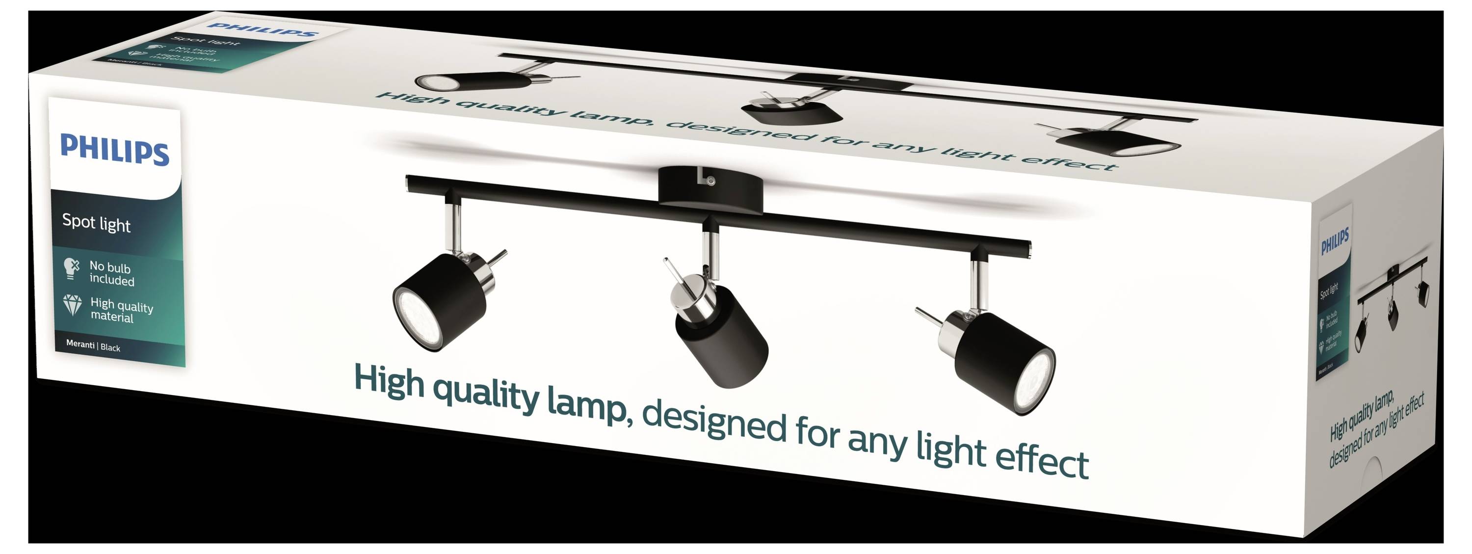 Philips Meranti 8719514465411 Spot de plafond GU10 noir