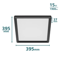 Philips SceneSwitch 8720169347953 Panneau à LED 15 W blanc chaud noir Philips SceneSwitch 8720169347953 Panneau à LED 15 W blanc chaud noir