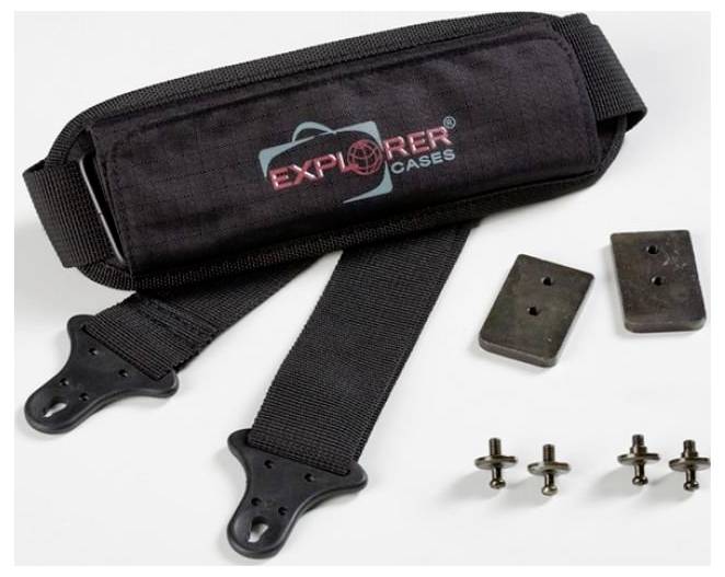 Explorer Cases Sangle de transport SHOULDERKIT.U Shoulder kit for Explorer Cases noir SHOULDERKIT.U