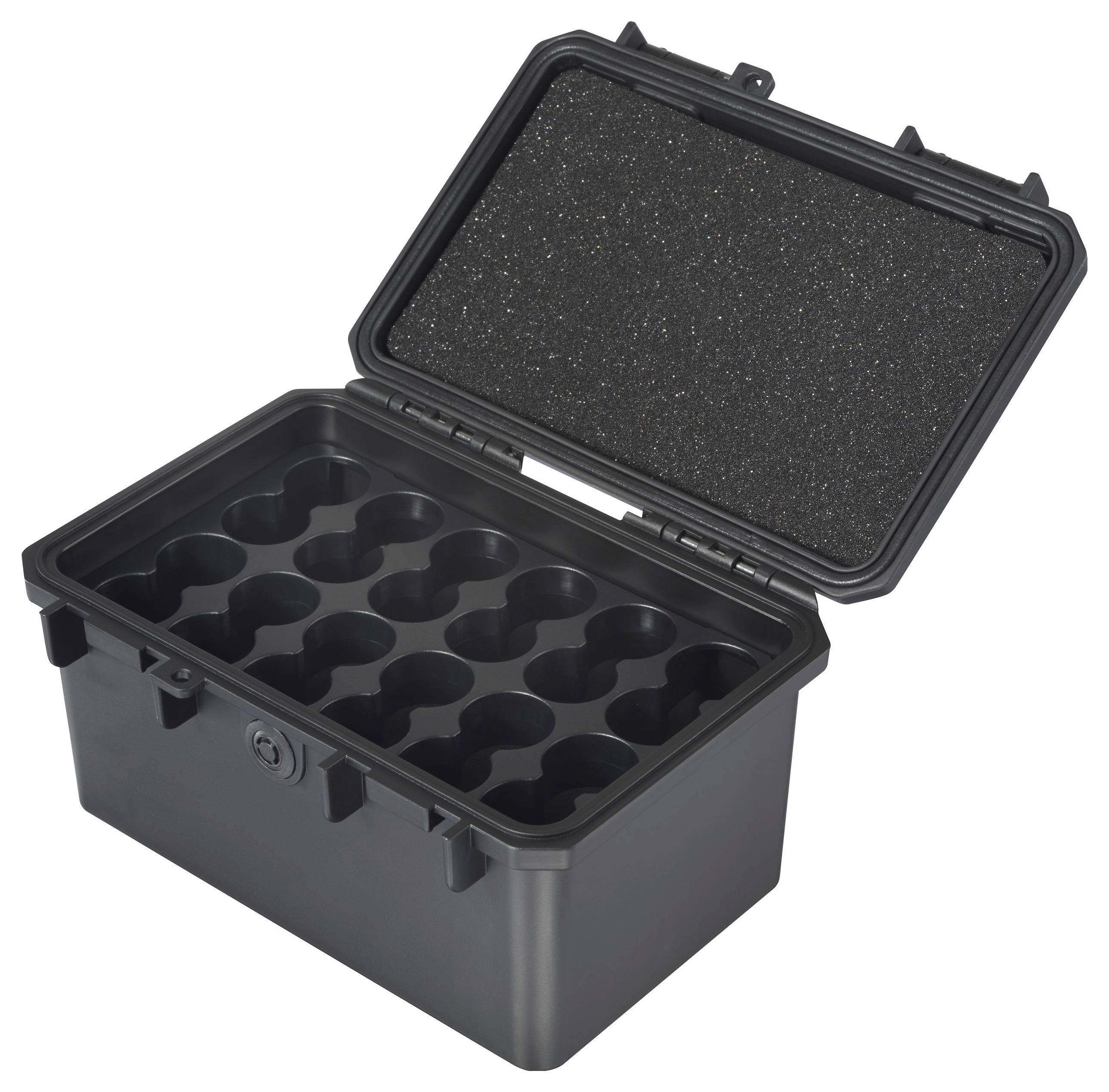 VOLTCRAFT Mallette à batterie outdoor 24x 21700 (L x l x H) 184 x 132 x 102 mm