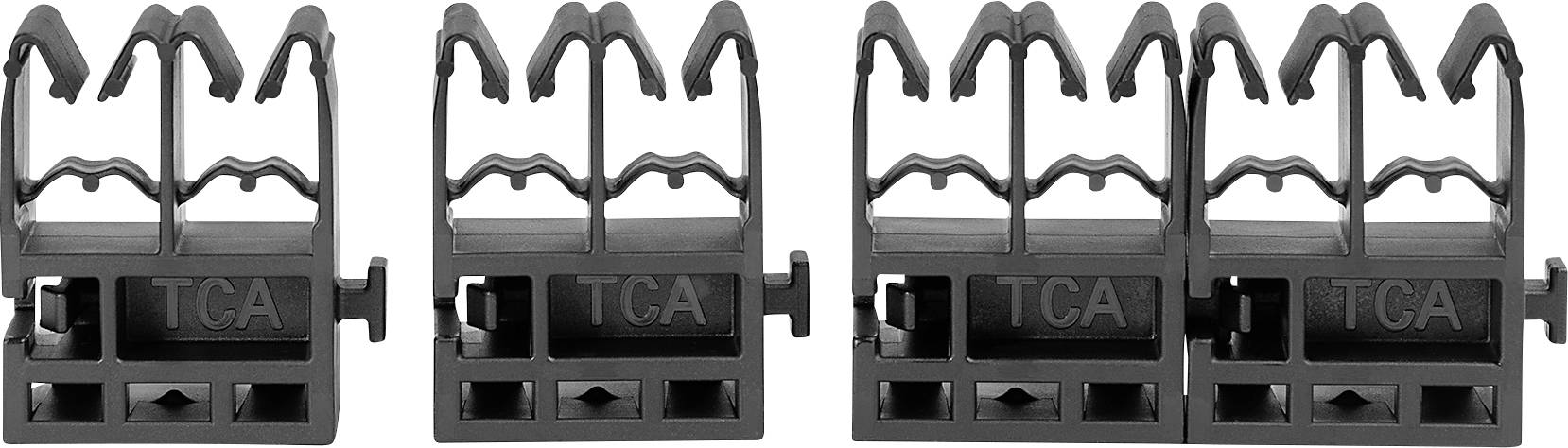 HellermannTyton QGDHC5.2-8.0M-PA66W-BK Embase de fixation serre-câble 151-04088 Plage de Ø du faisceau 5.20 à 8 mm stabilisé aux
