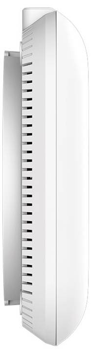 Un aperçu latéral d'un moniteur d'ordinateur blanc et moderne, aux lignes épurées et doté de fentes d'aération le long de ses bords.