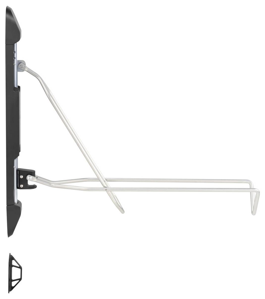 My Wall HR11L Support mural pour vélo noir