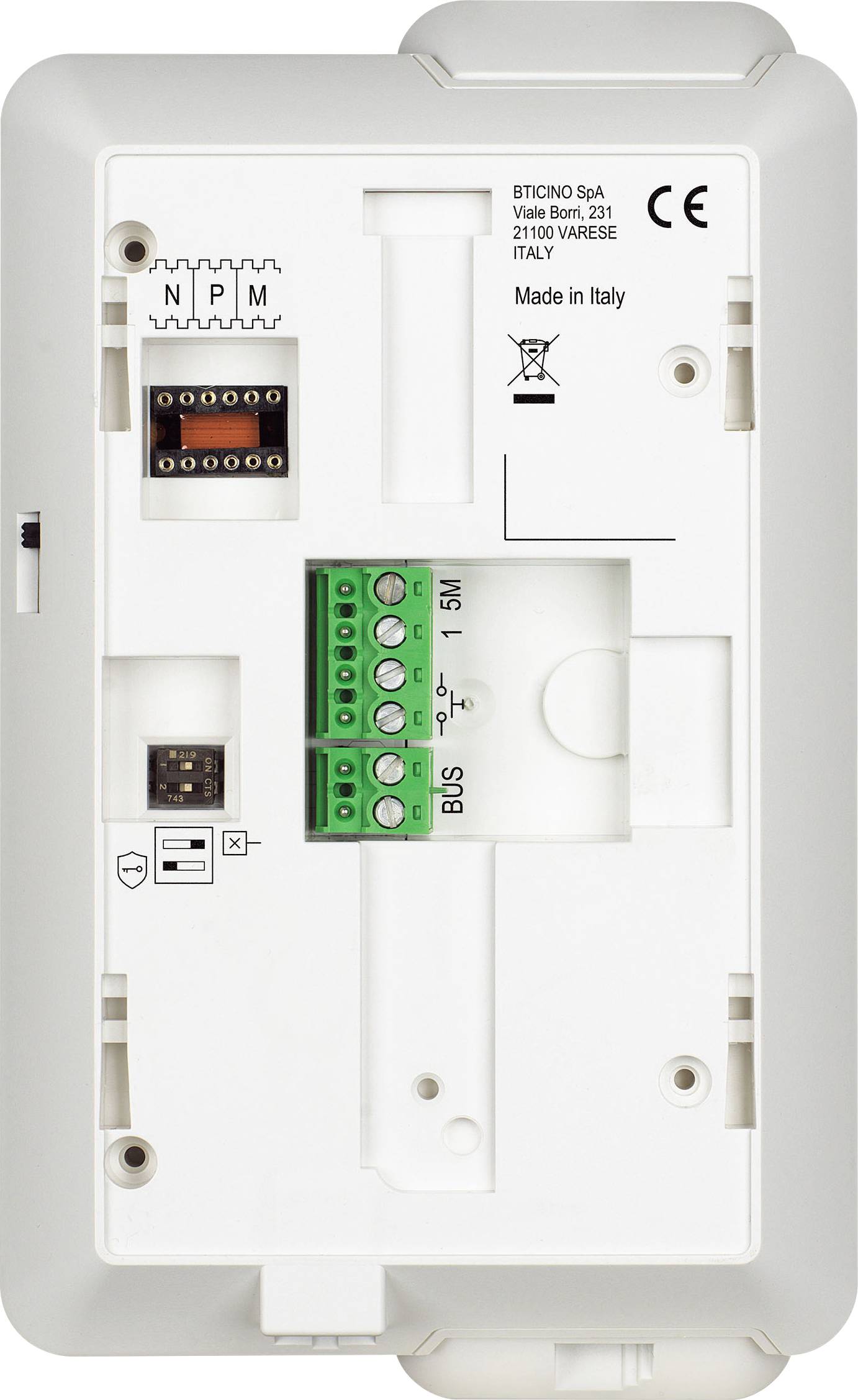 Bticino CLASSE100 A16M Poste intérieur audio 2 fils Accessoire pour combiné blanc