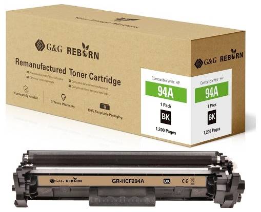 G&G Toner remplace HP 94A compatible noir 1200 pages Reborn remanufactured 21244