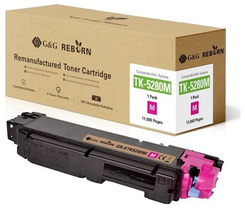 G&G Toner remplace Kyocera TK-5280 compatible magenta 11000 pages Reborn remanufactured 21298