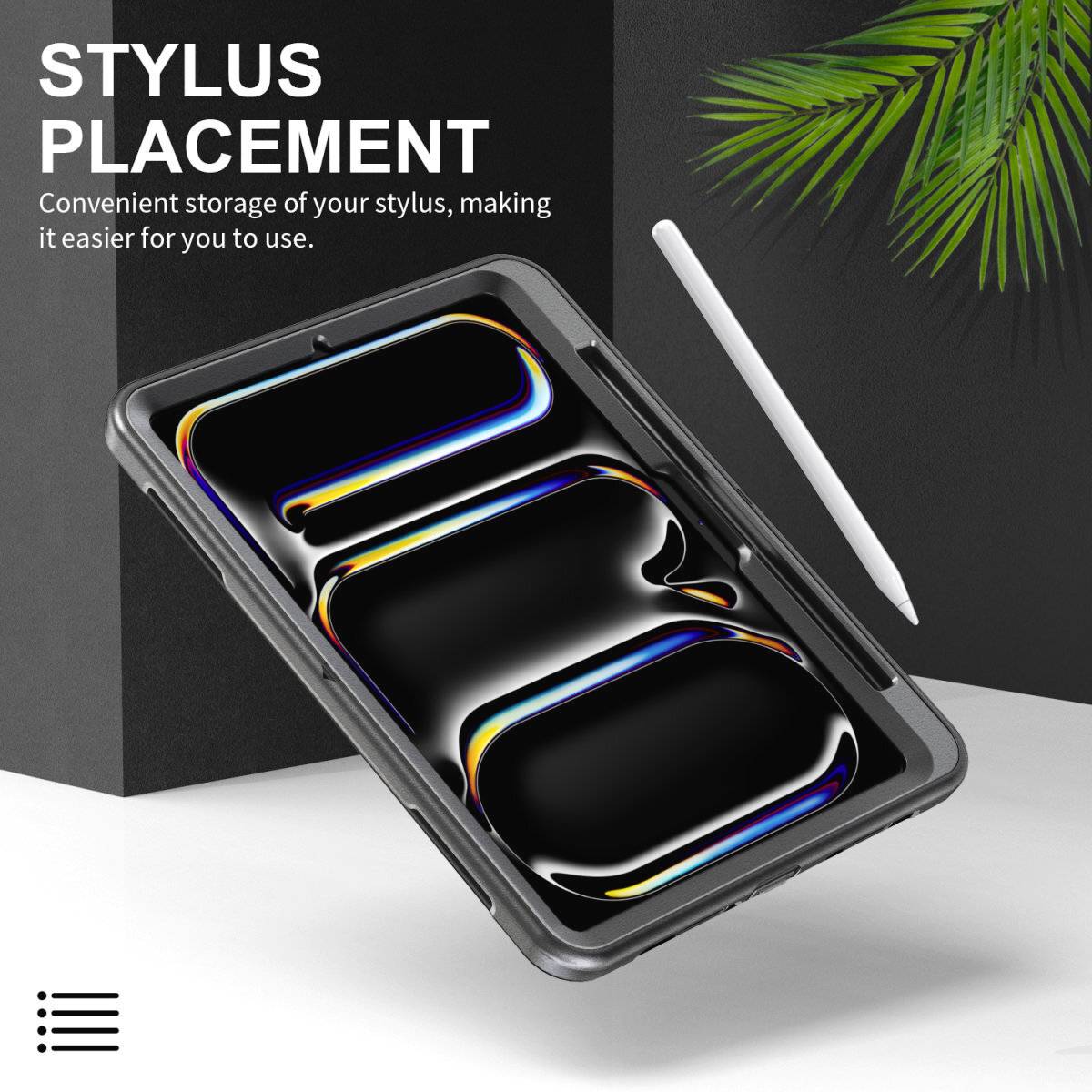 4Smarts GRIP Etui pour tablette Apple iPad Pro 11" (M4, 2024) 27,9 cm (11") Coque arrière noir