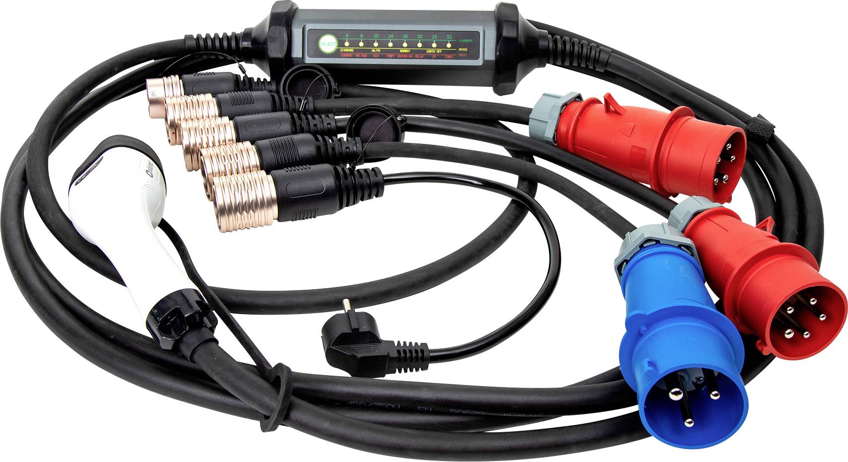 Platinet EV_PC060 Câble de charge pour véhicule électrique type 2 32 A 22 kW