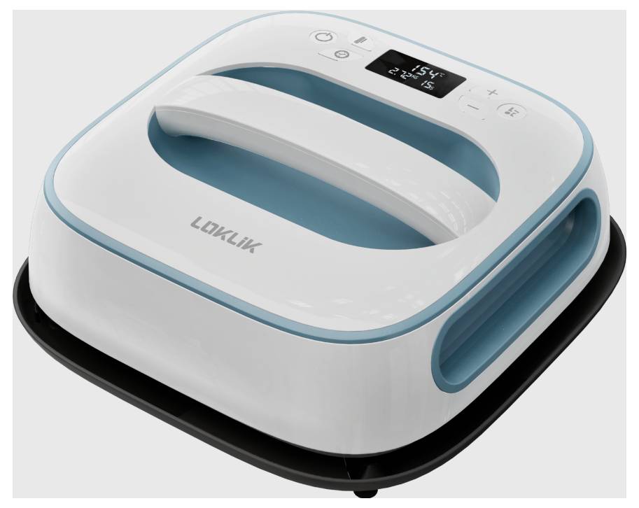 Loklik Easy Heat Press Presse à chaud bleu