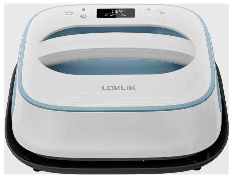 Loklik Easy Heat Press Presse à chaud bleu