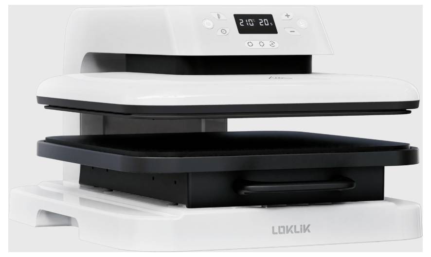 Loklik Auto Heat Press Presse à chaud blanc
