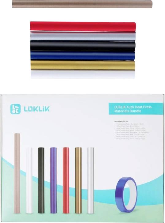 Loklik Starter Pack for Auto Heat Press Set de conception