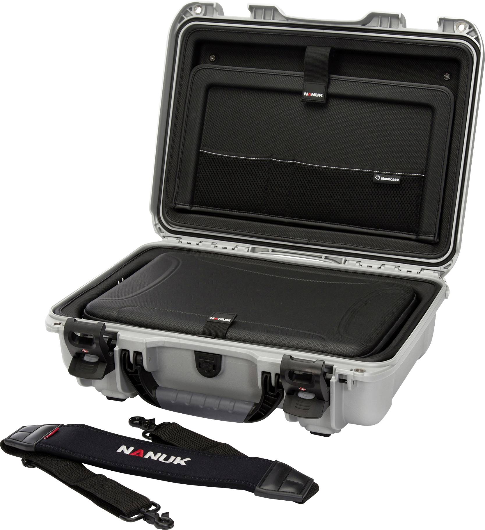 NANUK Mallette de transport Mod. 923 (l x H x P) 422 x 137 x 287 mm argent 923-LK05