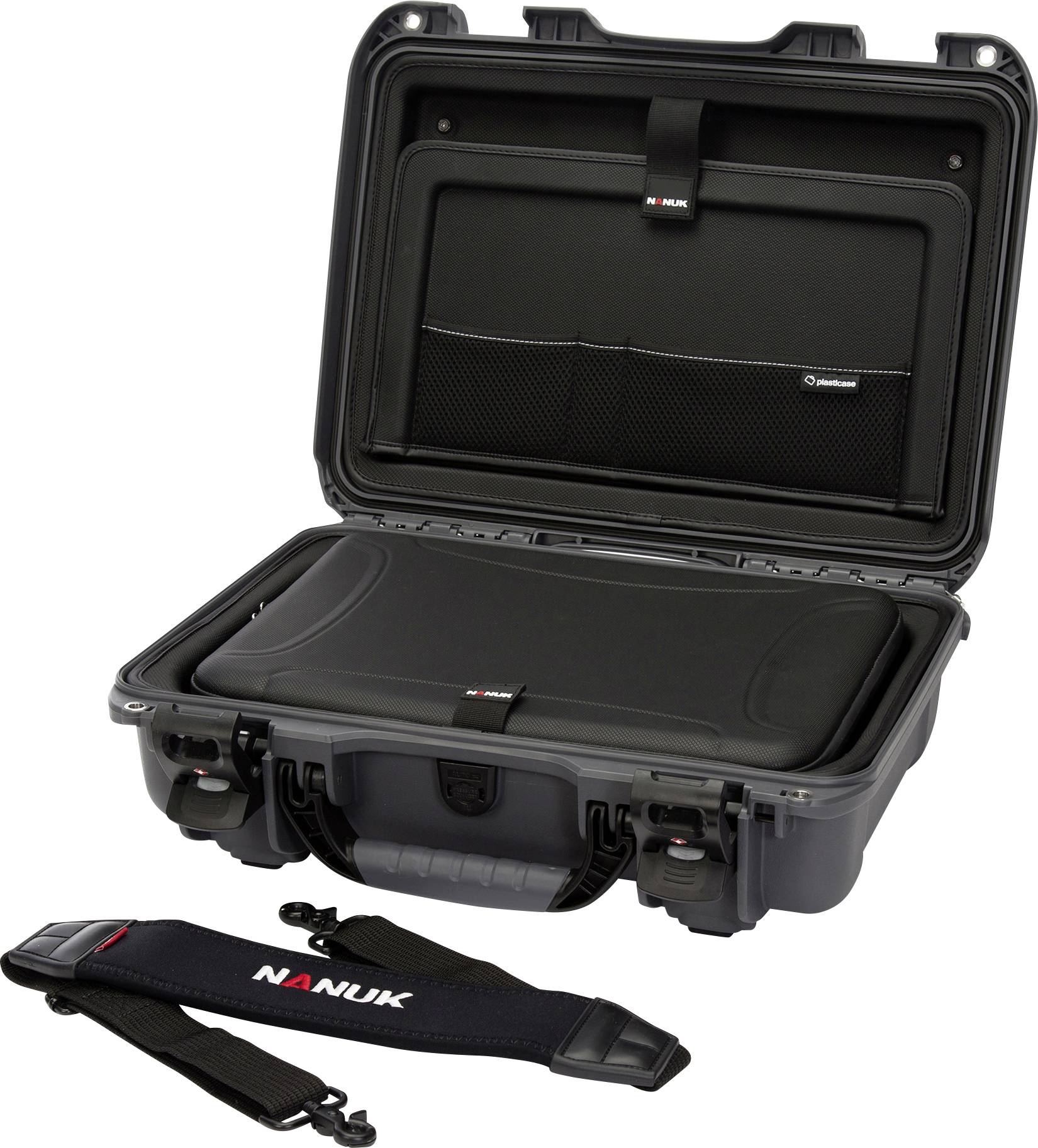 NANUK Mallette de transport Mod. 923 (l x H x P) 422 x 137 x 287 mm graphite 923-LK07