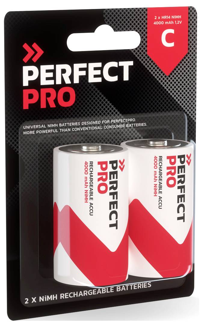 PerfectPro Pile rechargeable LR14 (C) NiMH 4000 mAh 1.2 V 2 pc(s)