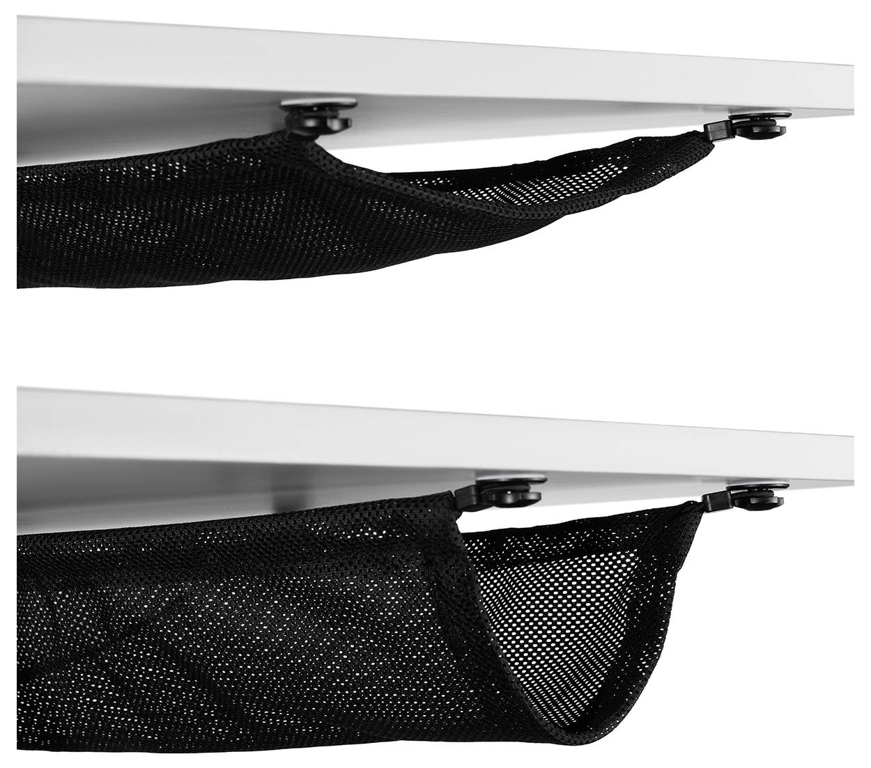 My Wall Gestion des câbles sous le bureau noir