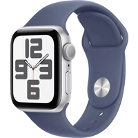 Apple Watch SE (2024) GPS 40 mm boîtier en aluminium bracelet de sport denim M/L Apple Watch SE (2024) GPS 40 mm boîtier en aluminium bracelet de sport denim M/L