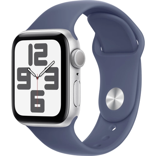 Apple Watch SE (2024) GPS 40 mm boîtier en aluminium bracelet de sport denim M/L Apple Watch SE (2024) GPS 40 mm boîtier en aluminium bracelet de sport denim M/L