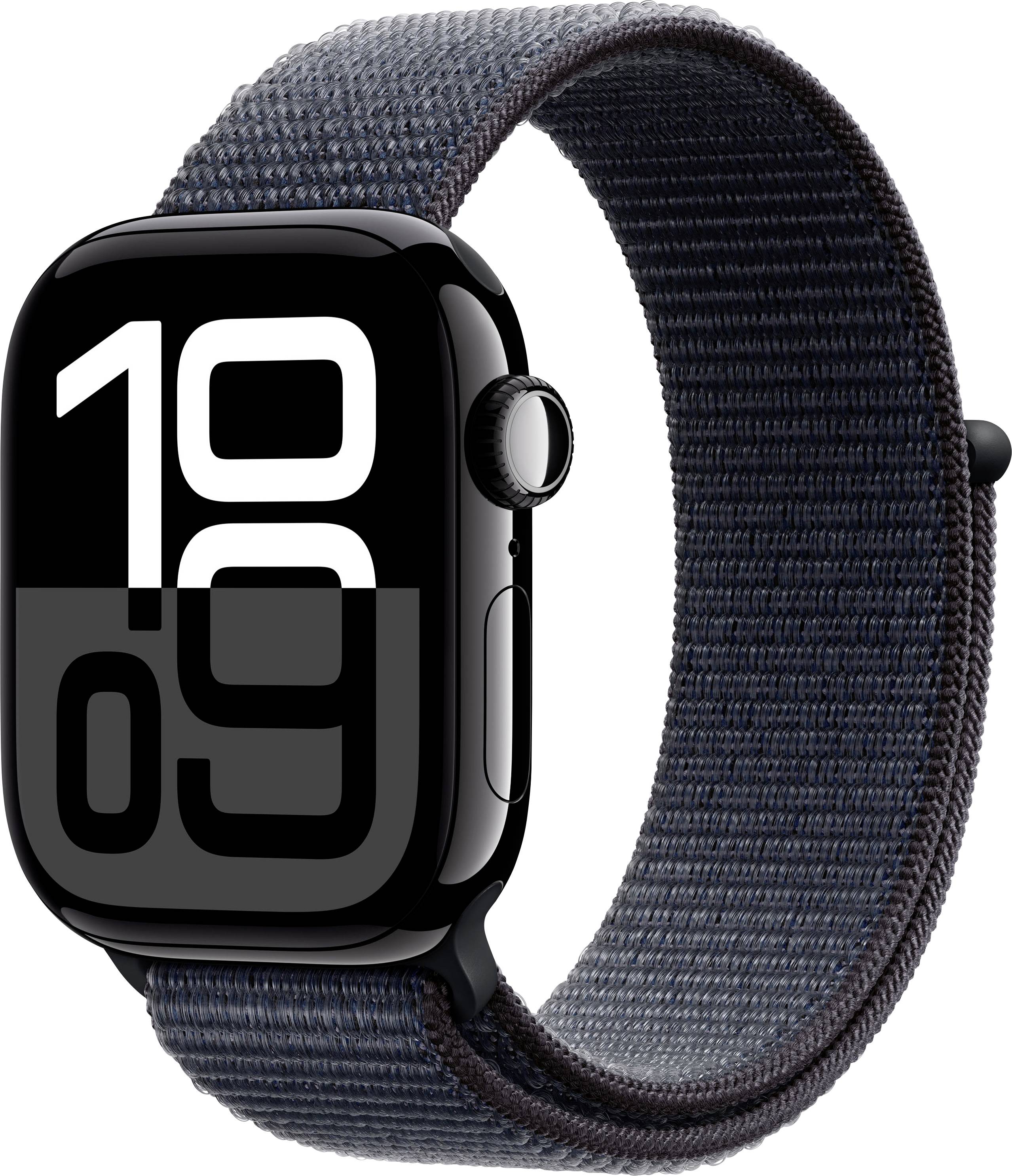 Apple Watch Series 10 GPS + Cellular 42 mm boîtier en aluminium Sport Loop encre