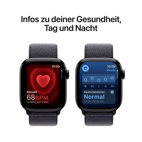 Apple Watch Series 10 GPS 42 mm boîtier en aluminium Sport Loop encre Apple Watch Series 10 GPS 42 mm boîtier en aluminium Sport Loop encre
