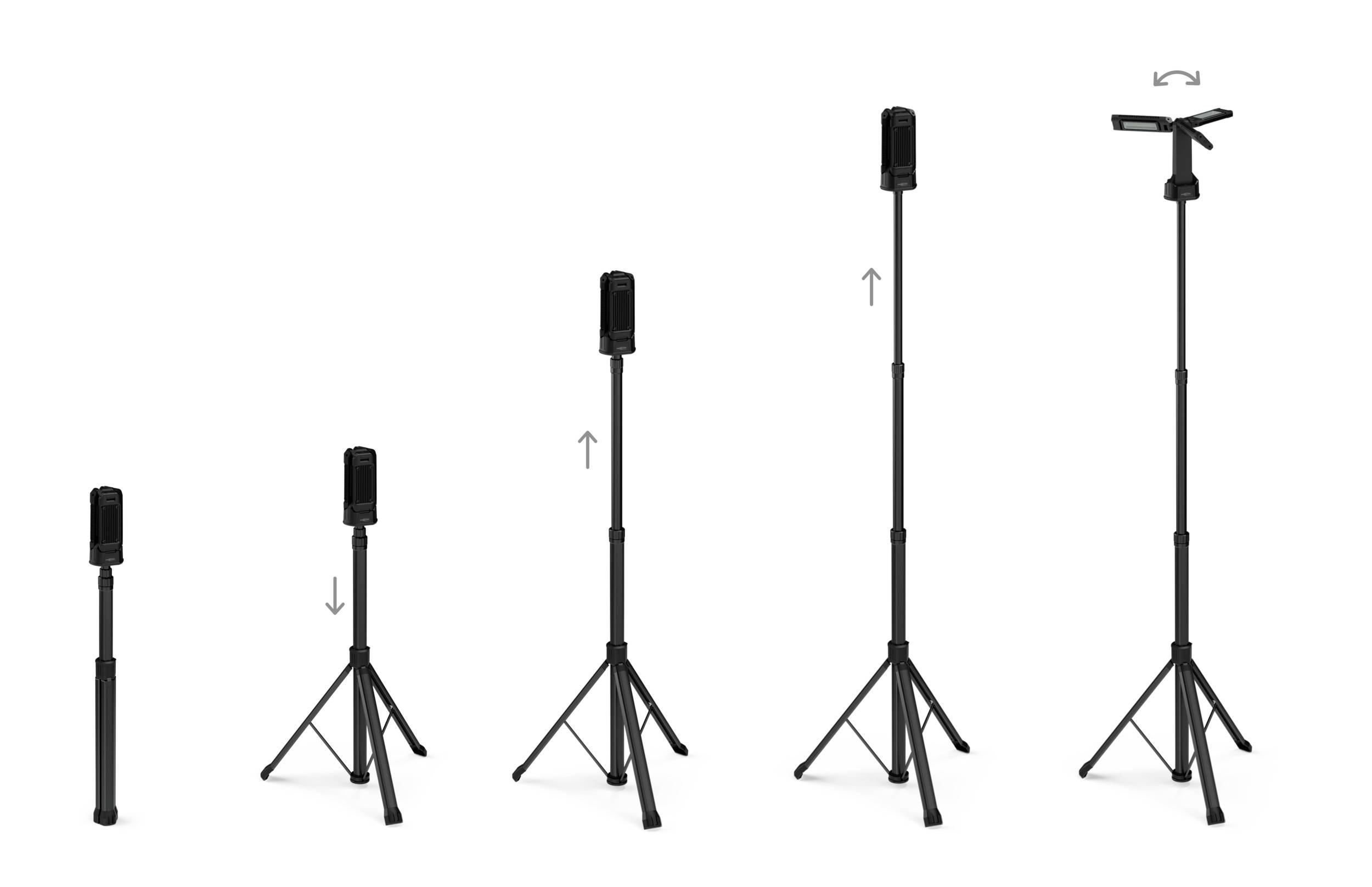 Ansmann Triohead 7000R Projecteur de chantier sans fil 66 W 7000 lm blanc neutre 1600-0697