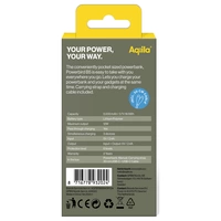 Aqiila Powerbird B5M Powerbank (batterie supplémentaire) 5000 mAh LiPo USB-A, USB-C® vert mousse Aqiila Powerbird B5M Powerbank (batterie supplémentaire) 5000 mAh LiPo USB-A, USB-C® vert mousse