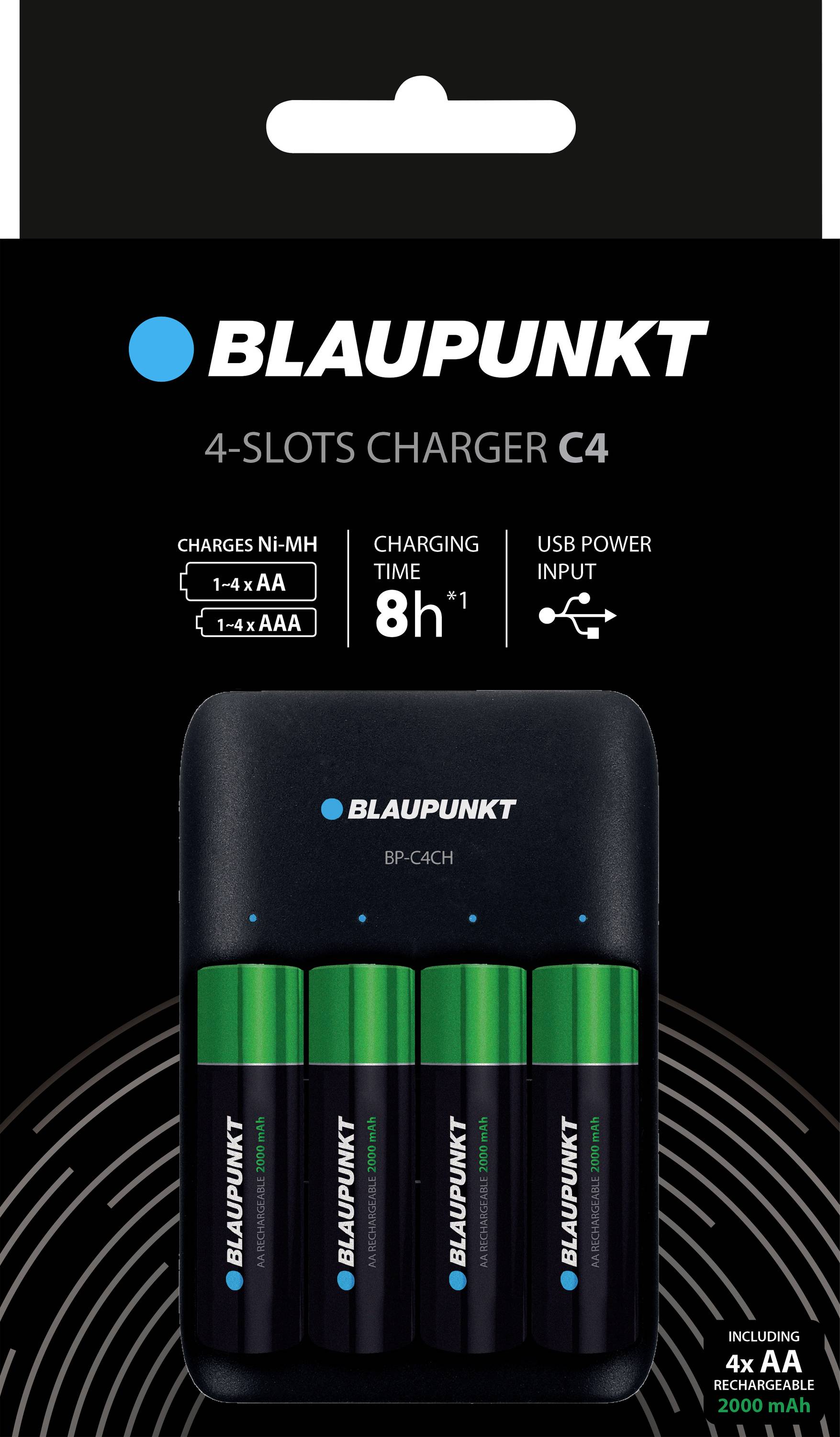 Blaupunkt Chargeur de piles rondes