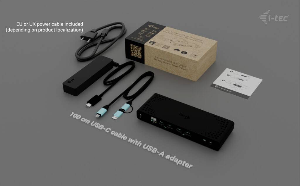 i-tec Station d'accueil pour ordinateur portable CADUA4KDOCKPDB100