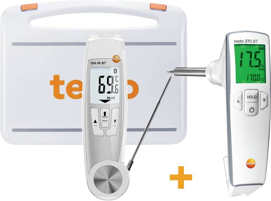 Ensemble de thermomètre numérique avec capteur intégré et amovible, affichage LCD clair ; adapté pour la mesure de température des aliments.