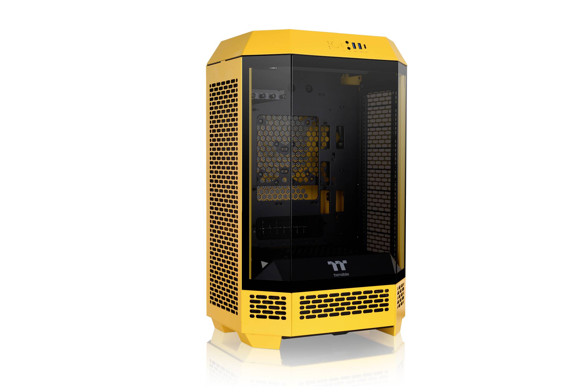 Micro-tour Thermaltake The Tower 300 Bumblebee Boîtier PC jaune