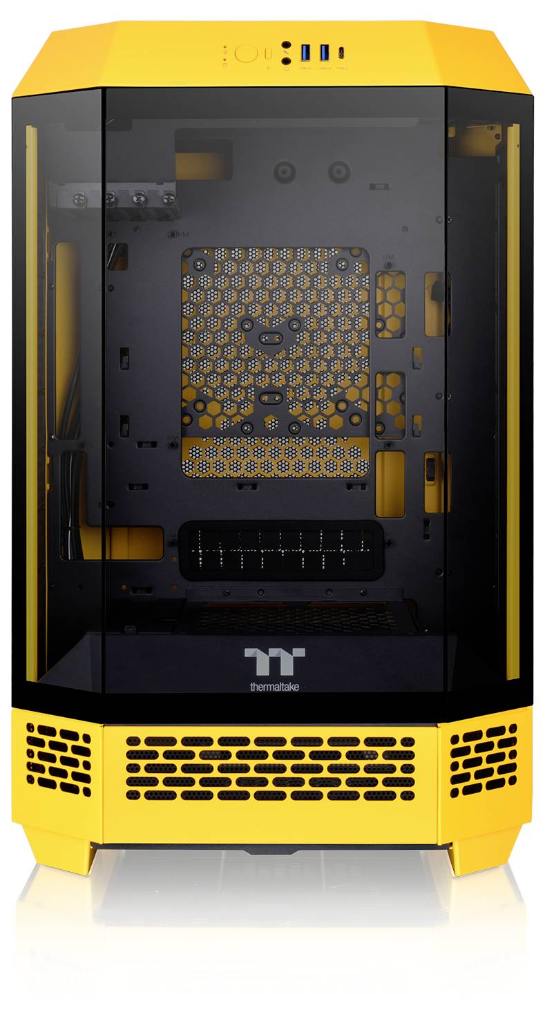Micro-tour Thermaltake The Tower 300 Bumblebee Boîtier PC jaune