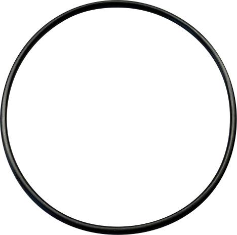 Un anneau circulaire noir sur fond blanc. L'anneau est fin et uniformément dessiné, sans autres détails ou motifs.