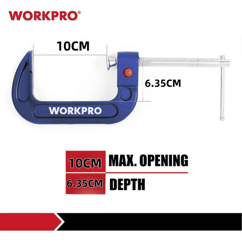Tendeur rapide WorkPro WP232023 Envergure max.:100 mm Mesures d'empattement:100 mm