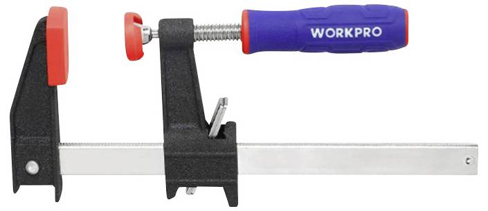 Serre-joint à vis avec fonction de serrage rapide WorkPro WP232030 Longueur: 150 mm