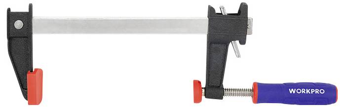 Serre-joint à vis avec fonction de serrage rapide WorkPro WP232032 Longueur: 450 mm