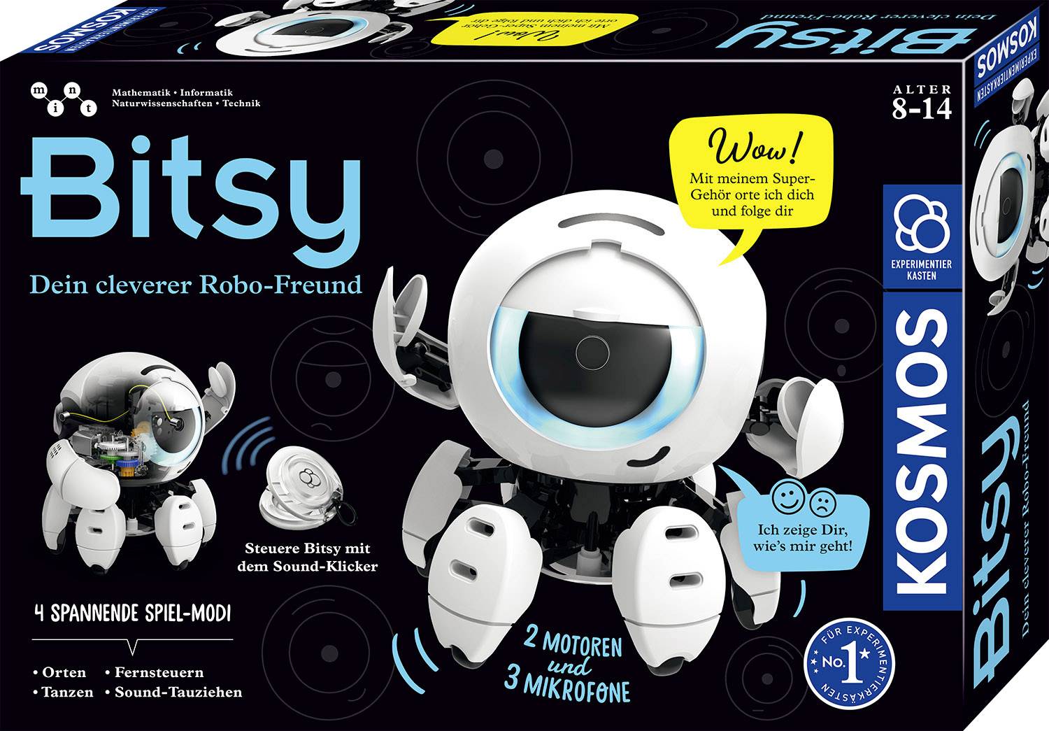 Kosmos 43678786 Bitsy - Dein cleverer Robo-Freund robotique Coffret d'expérience 8 - 14 ans