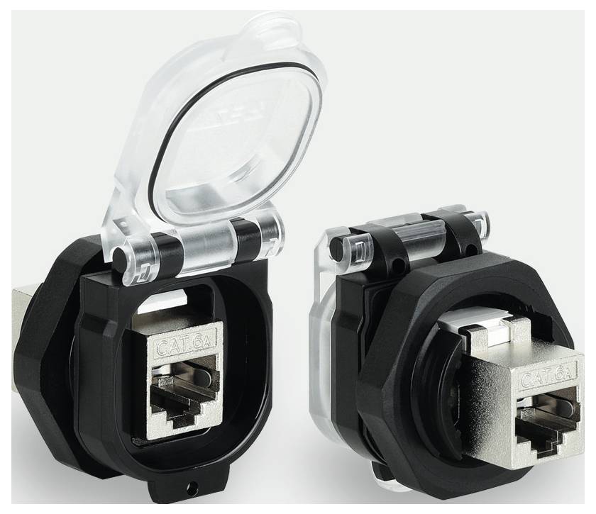 Lütze 493077 Prise encastrée RJ45 femelle, droit Nombre de pôles: 8 1 pc(s)