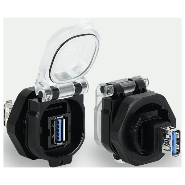 Prise encastrée USB 3.0 A/A F/F 180° PC avec couvercle rabattable USB-3.0 A/A F/F 180° PC 493112 Lütze Contenu: 1 pc(s) Prise encastrée USB 3.0 A/A F/F 180° PC avec couvercle rabattable USB-3.0 A/A F/F 180° PC 493112 Lütze Contenu: 1 pc(s)
