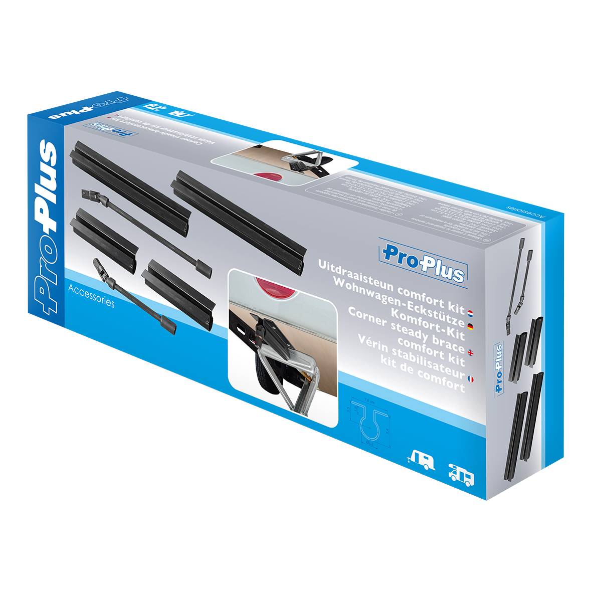 ProPlus Système d'appui pour remorque 1 pc(s)