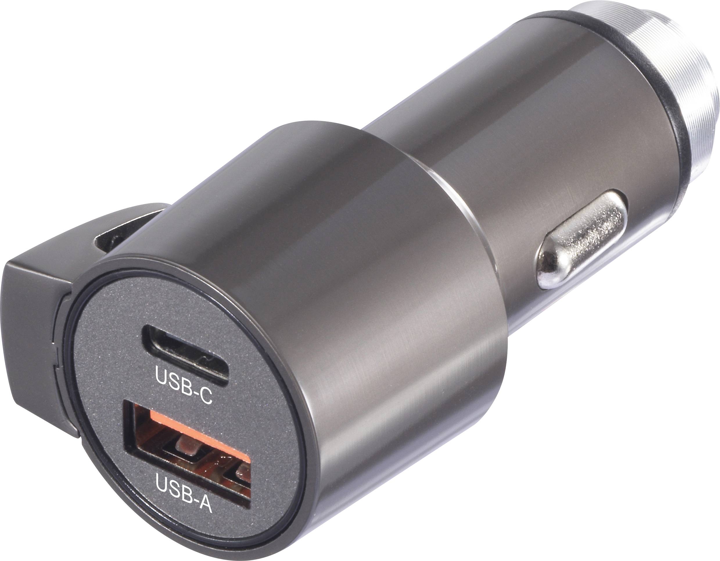 VOLTCRAFT VC-CPS-45W Chargeur USB 1x USB-A, 1x USB-C® noir pour voiture