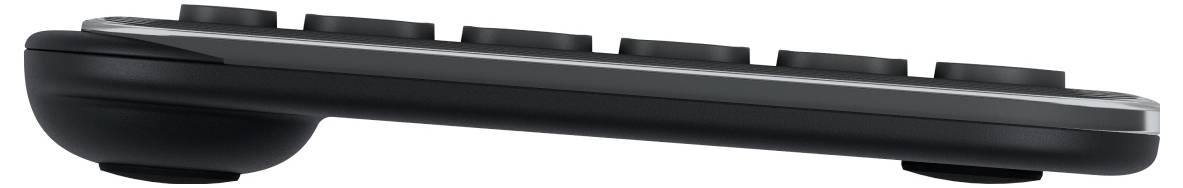 Logitech POP ICON KEYS Bluetooth Clavier allemand, QWERTZ graphite Easy Switch 3 appareils, touches multimédia, fonction Multipair