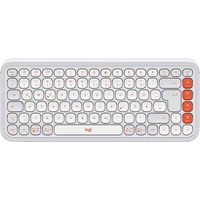 Logitech POP ICON KEYS Bluetooth Clavier allemand, QWERTZ blanc Easy Switch 3 appareils, touches multimédia, fonction Multipair Logitech POP ICON KEYS Bluetooth Clavier allemand, QWERTZ blanc Easy Switch 3 appareils, touches multimédia, fonction Multipair