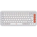 Logitech POP ICON KEYS Bluetooth Clavier allemand, QWERTZ blanc Easy Switch 3 appareils, touches multimédia, fonction Multipair Logitech POP ICON KEYS Bluetooth Clavier allemand, QWERTZ blanc Easy Switch 3 appareils, touches multimédia, fonction Multipair