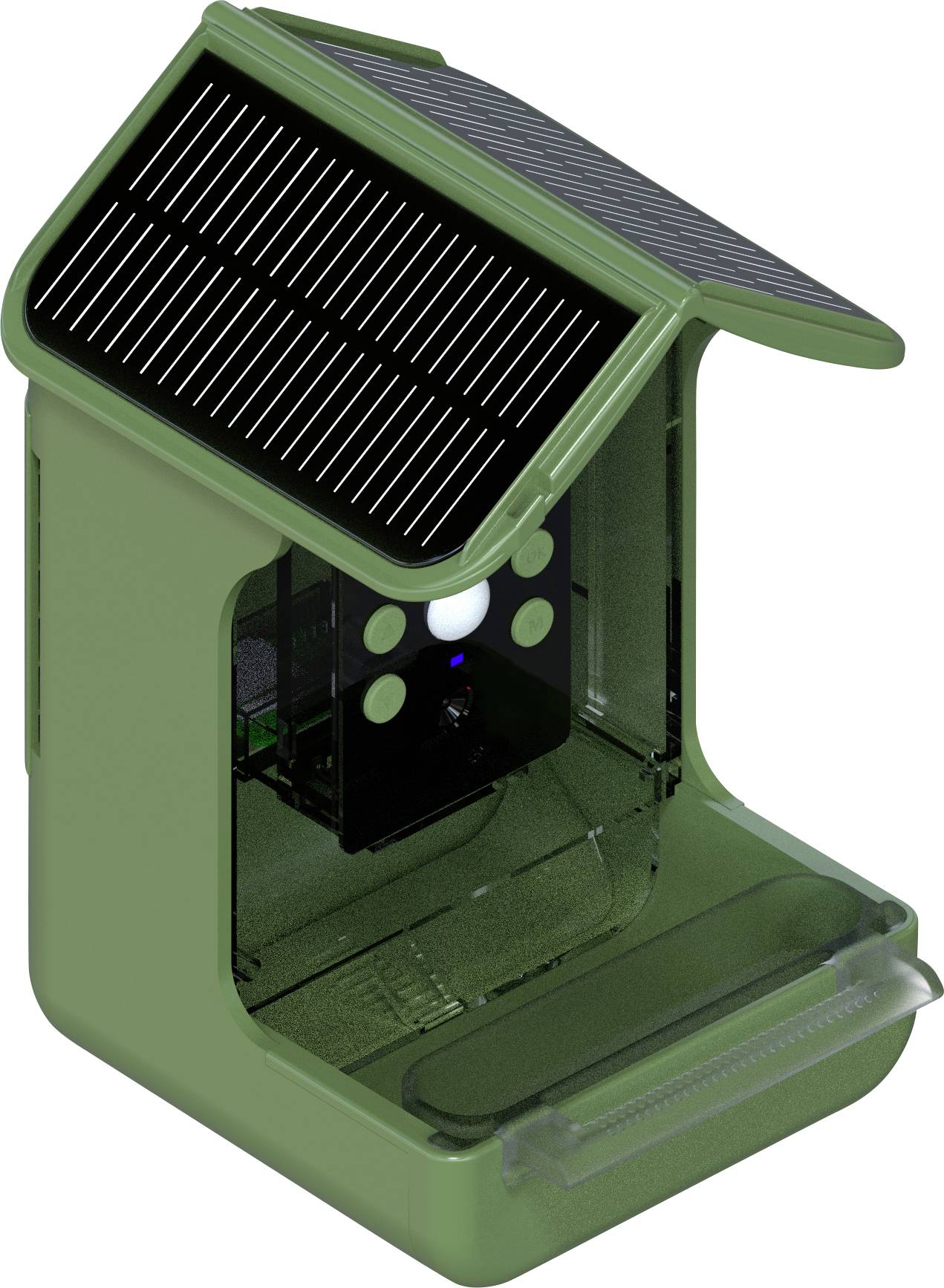 Caméra de chasse Braun Phototechnik Bird Cam 130 Solar avec distributeur de nourriture vert
