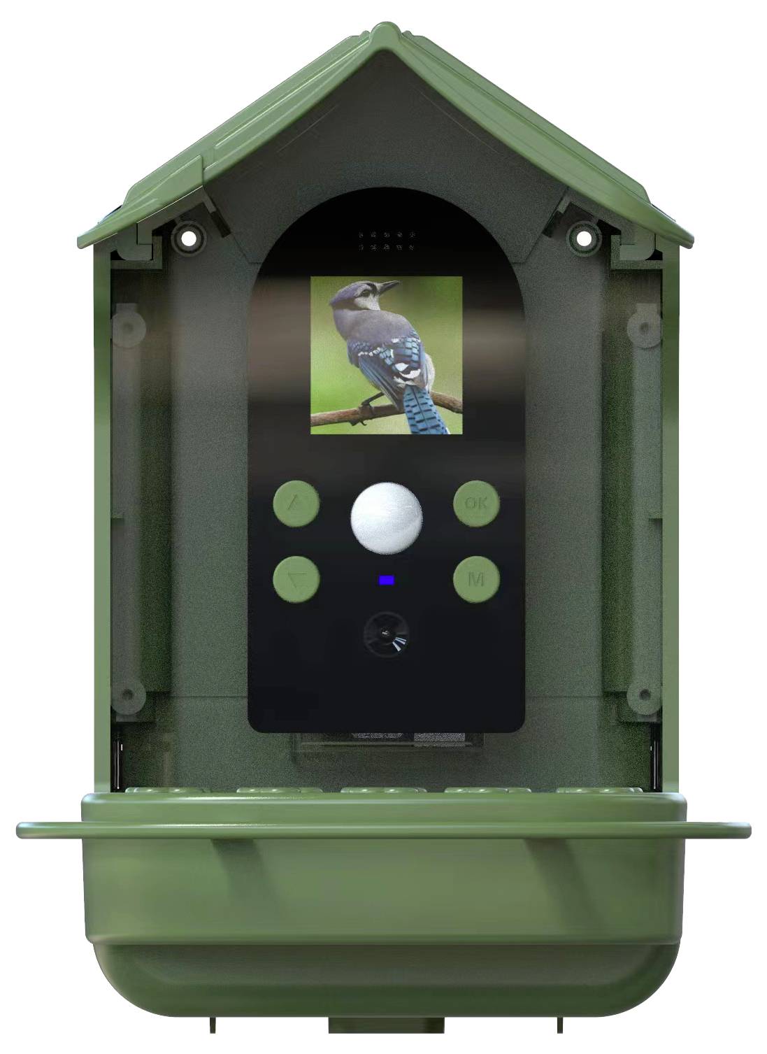 Caméra de chasse Braun Phototechnik Bird Cam 130 Solar avec distributeur de nourriture vert