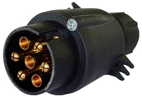Prise mâle pour remorque IWH 010206 [prise femelle 7 pôles - prise mâle 7 pôles] plastique