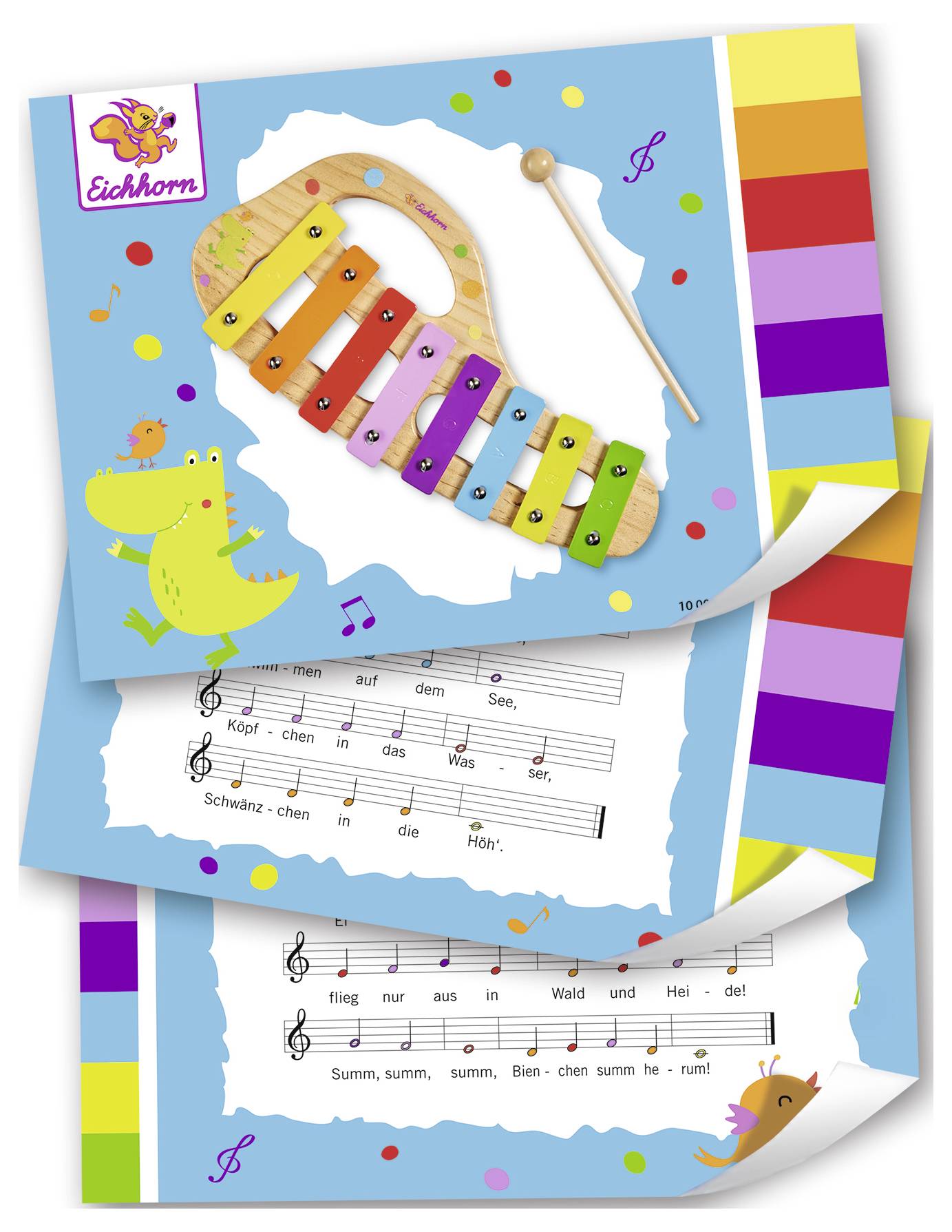 Eichhorn Xylophone Xylophon 8 Töne