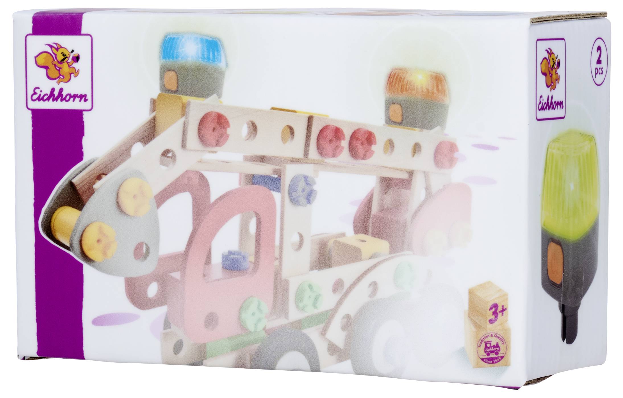 Eichhorn Constructor Licht Eléments de construction Constructor Nombre de pièces: 3 Classe d'âge: 3 - 5 ans