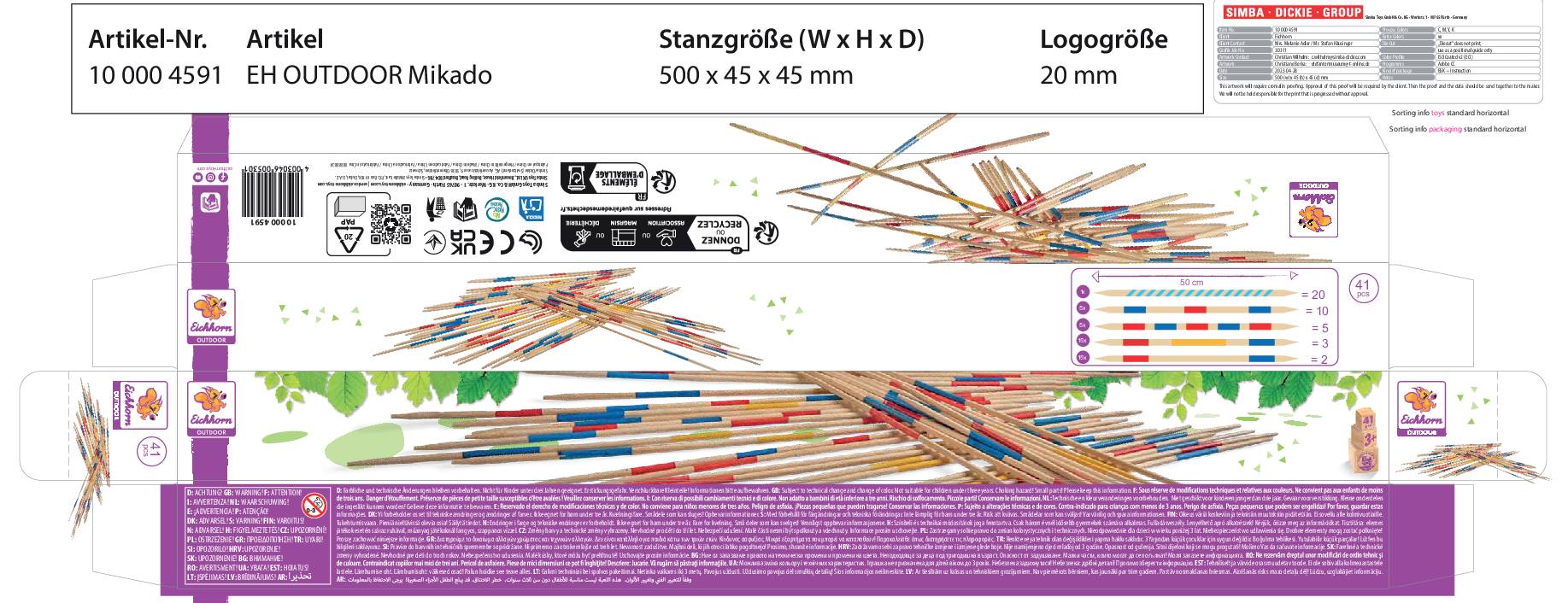 Eichhorn Mikado 100004591 Nombre de joueurs (max.): 4